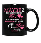 I Love My Husband Black Coffee Mug - Black