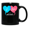 I Love My Mom (30) Black Coffee Mug - Black