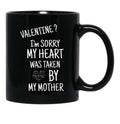 I Love My Mom (34) Black Coffee Mug - Black