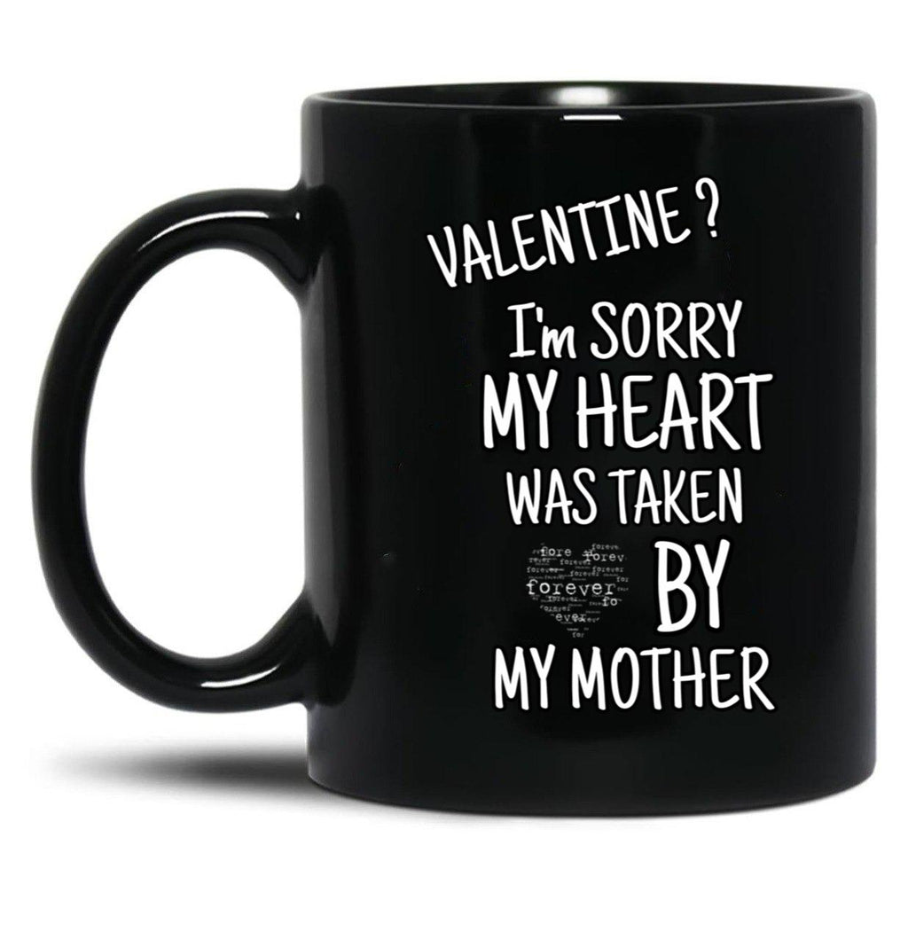 I Love My Mom (34) Black Coffee Mug