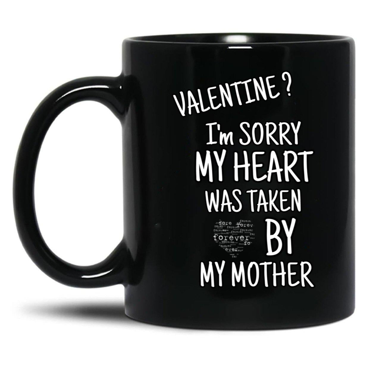 I Love My Mom (34) Black Coffee Mug