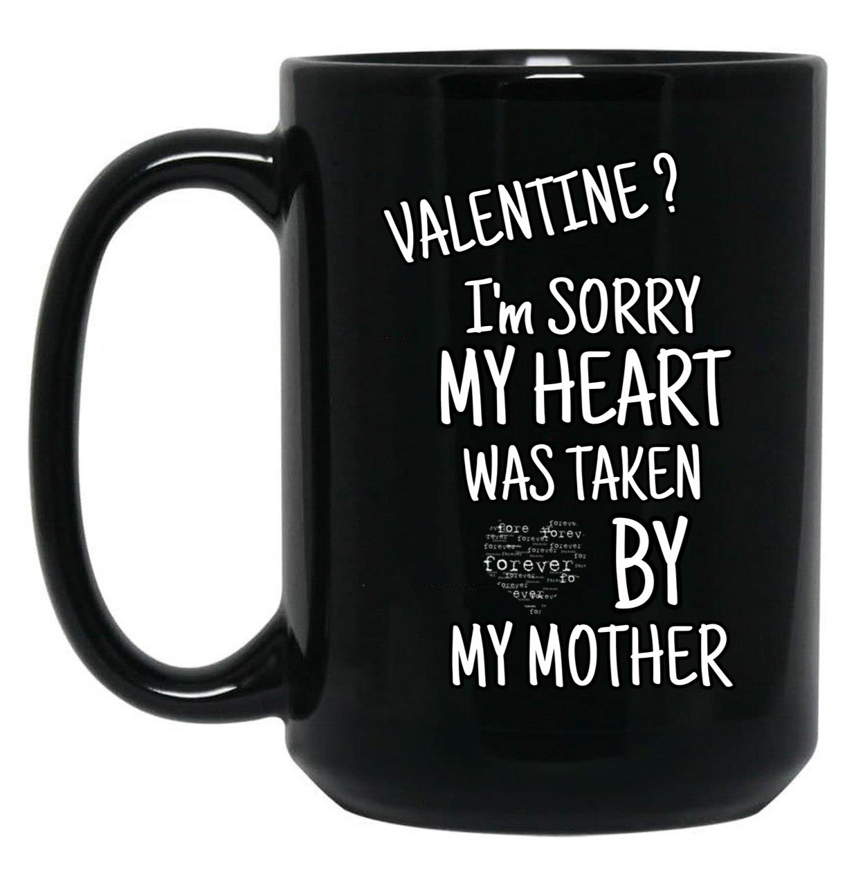 I Love My Mom (34) Black Coffee Mug