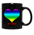 I Love My Mom (3) Black Coffee Mug - Black