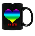 I Love My Mom (3) Black Coffee Mug - Black