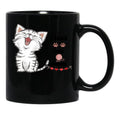 I Love My Mom (41) Black Coffee Mug - Black