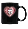 I Love My Mom (42) Black Coffee Mug - Black