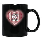 I Love My Mom (42) Black Coffee Mug - Black