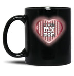 I Love My Mom (42) Black Coffee Mug
