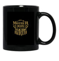 I Love My Mother Black Coffee Mug - Black