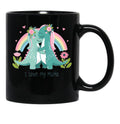I Love My Mums (Lesbian) Black Coffee Mug - Black