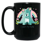 I Love My Mums (Lesbian) Black Coffee Mug