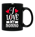 I Love My Nonno Black Coffee Mug - Black