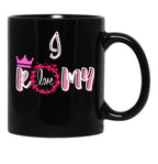I Love Romy Black Coffee Mug - Black