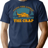 I Love This Animal The Crap Vintage T-Shirt for Men & Women, T-Shirts Graphic Tee - Navy