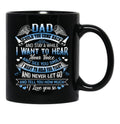 I Love You Dad Black Coffee Mug - Black