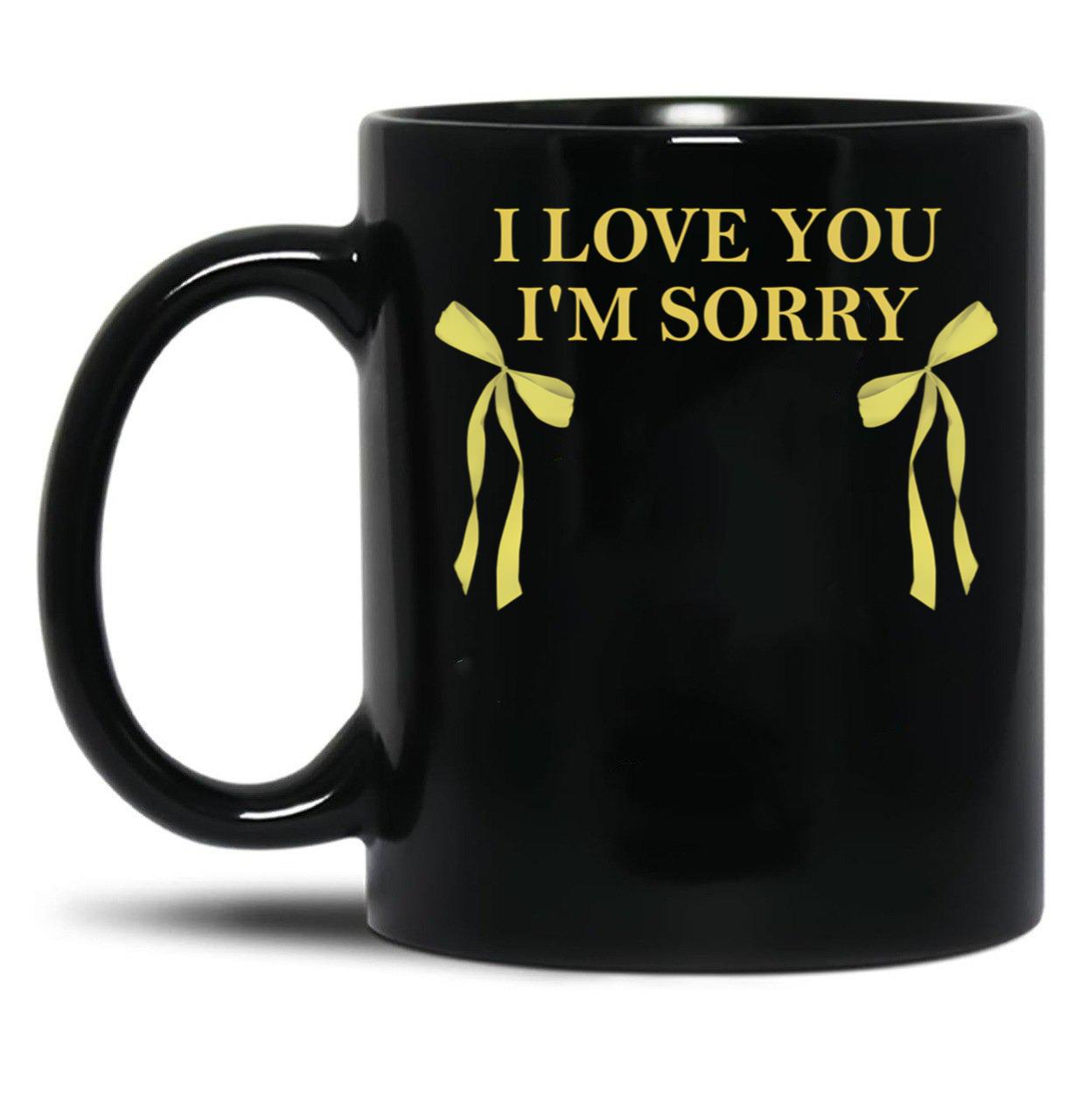 I Love You I'M Sorry Black Coffee Mug