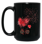 I Love You Love Happiness Black Coffee Mug