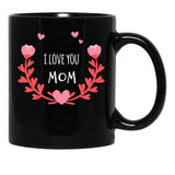 I Love You Mom Cheetah,For Mom Mom Mug Funny Mom Mug Mug For Mom Mama Mug Funny Mug Mom Mothers Day Gift Black Coffee Mug - Black