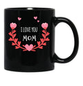 I Love You Mom Cheetah,For Mom Mom Mug Funny Mom Mug Mug For Mom Mama Mug Funny Mug Mom Mothers Day Gift Black Coffee Mug - Black