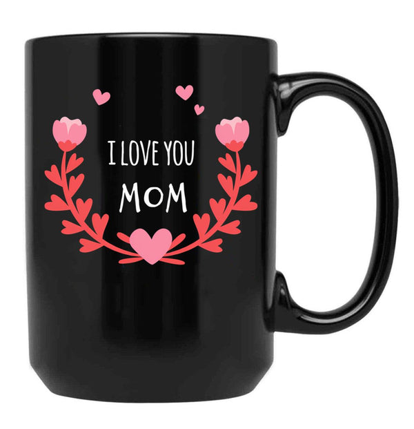 I Love You Mom Cheetah,For Mom Mom Mug Funny Mom Mug Mug For Mom Mama Mug Funny Mug Mom Mothers Day Gift Black Coffee Mug - Black