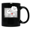 I Love You Mom Cream Black Coffee Mug - Black