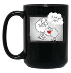 I Love You Mom Cream Black Coffee Mug