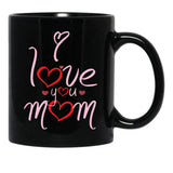 I Love You Mom Happy Mother'S Day Strong Woman Strong Home From Baby To Mom You Are My Power Black Coffee Mug - Black
