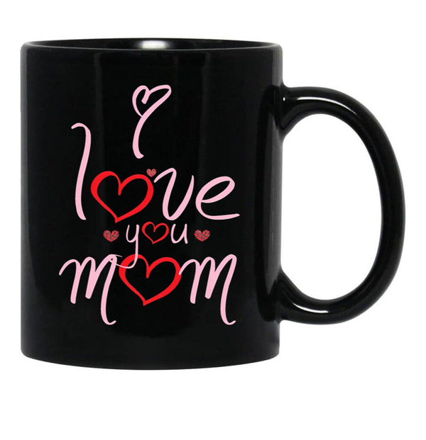 I Love You Mom Happy Mother'S Day Strong Woman Strong Home From Baby To Mom You Are My Power Black Coffee Mug - Black