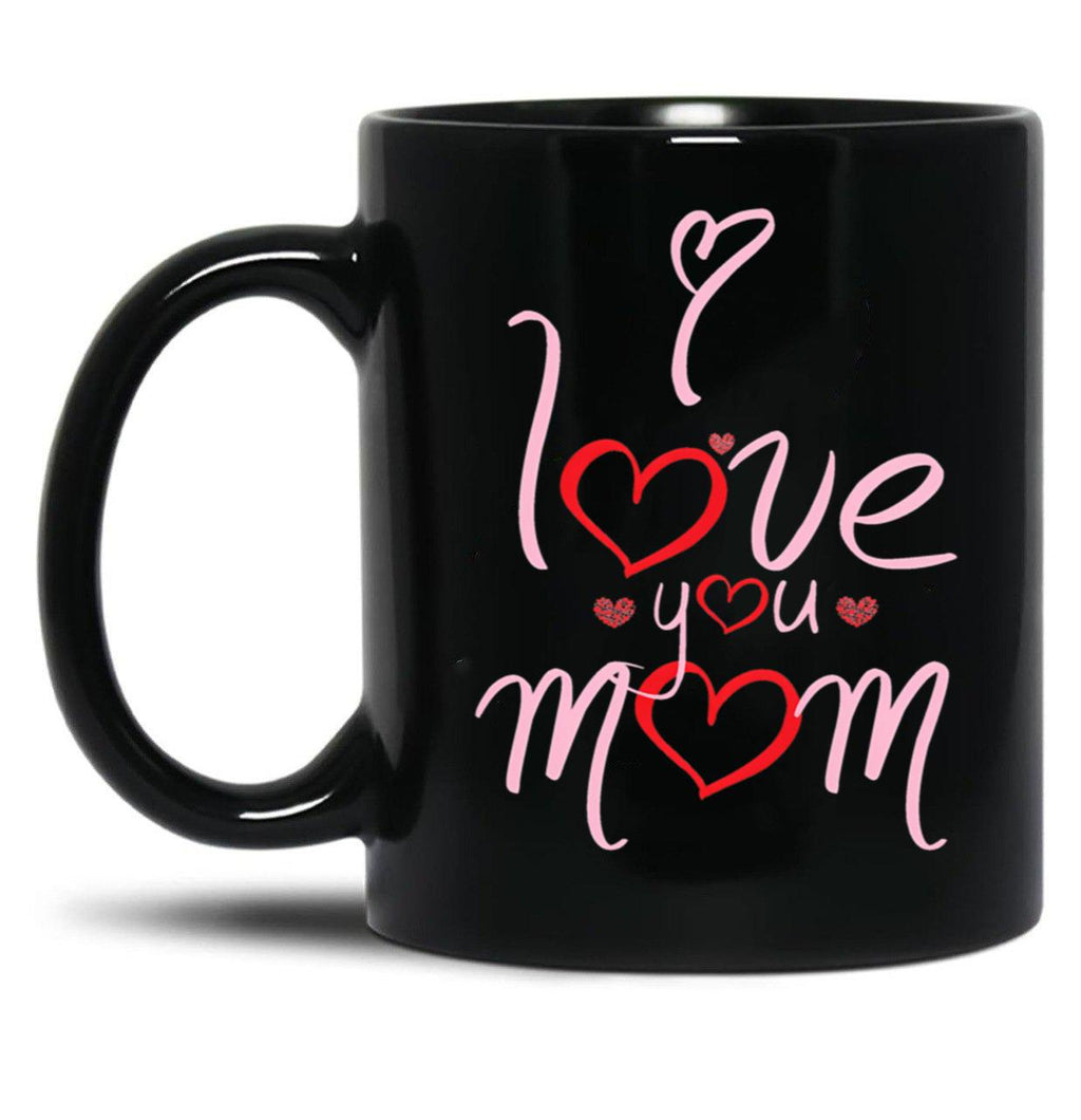 I Love You Mom Happy Mother'S Day Strong Woman Strong Home From Baby To Mom You Are My Power Black Coffee Mug