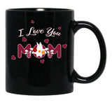 I Love You Mom Happy Mothers Day (1) Black Coffee Mug - Black