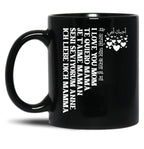 I Love You Mom In All Languages Black Coffee Mug