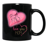 I Love You Mom Mother'S Day Black Coffee Mug - Black