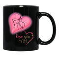 I Love You Mom Mother'S Day Black Coffee Mug - Black
