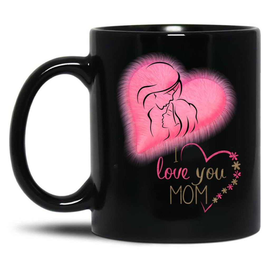 I Love You Mom Mother'S Day Black Coffee Mug