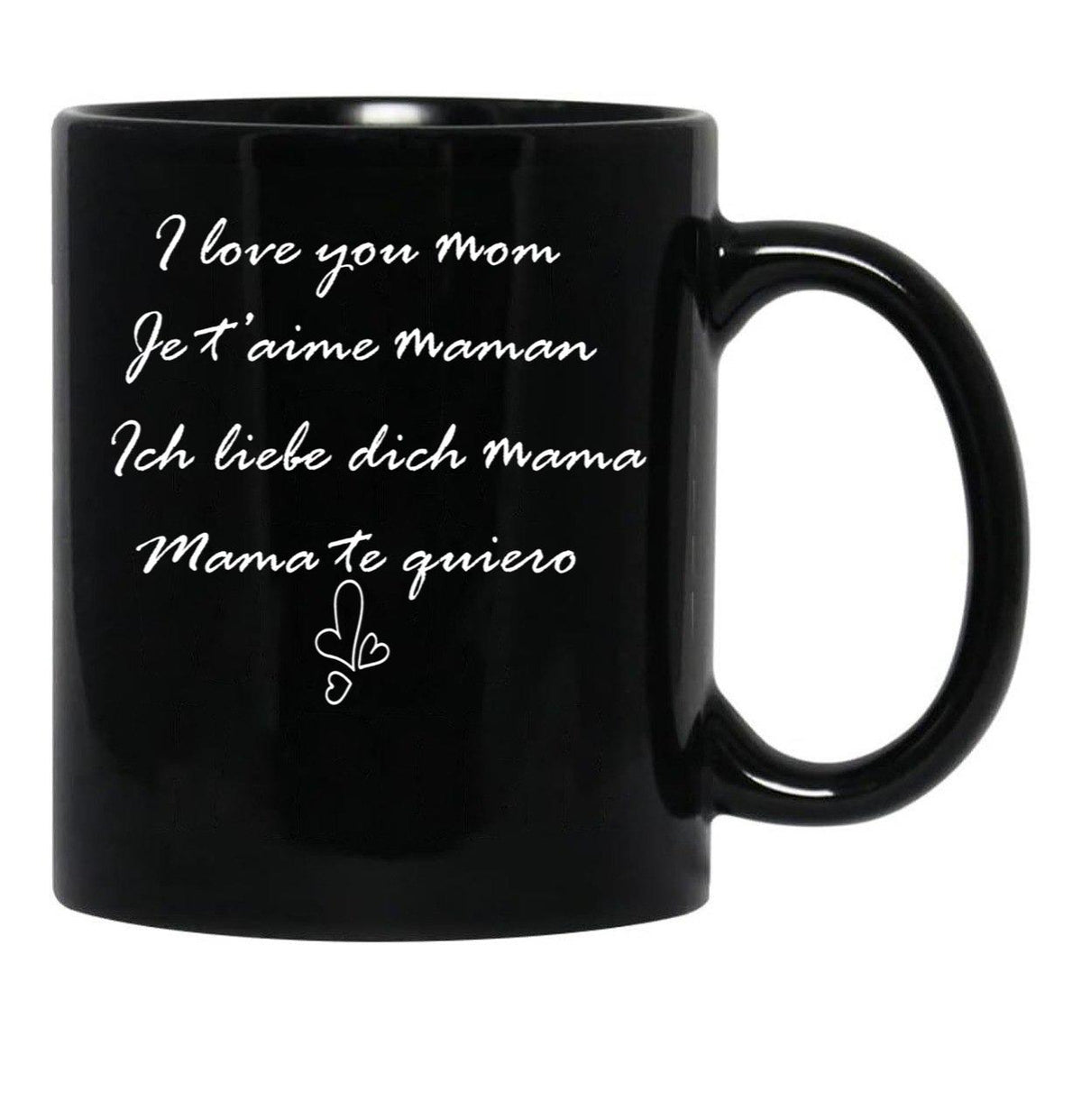 I Love You Mom Perfect And Cute Family Gift Idea For Mom - Happy Mother'S Day Black Coffee Mug - Black