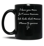 I Love You Mom Perfect And Cute Family Gift Idea For Mom - Happy Mother'S Day Black Coffee Mug