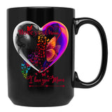 I Love You Mom  Mothers Daymommy  Black Coffee Mug - Black
