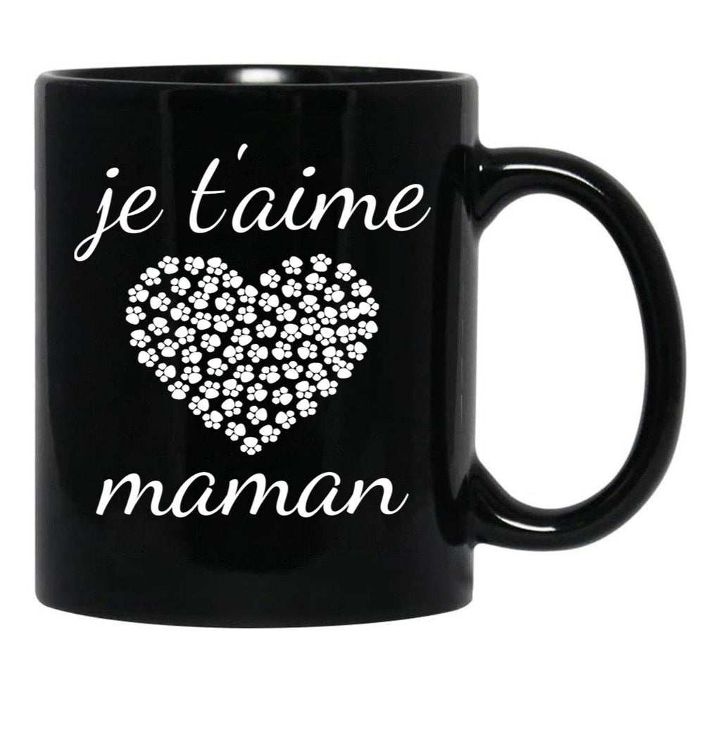 I Love You Mom (11) Black Coffee Mug - Black