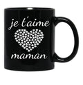 I Love You Mom (11) Black Coffee Mug - Black