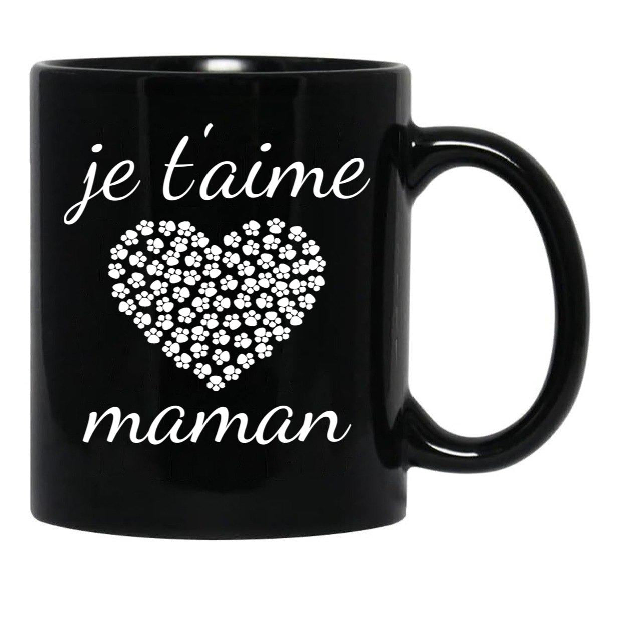 I Love You Mom (11) Black Coffee Mug - Black