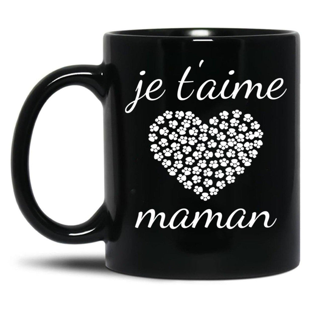 I Love You Mom (11) Black Coffee Mug