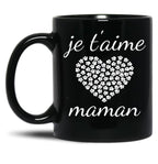 I Love You Mom (11) Black Coffee Mug