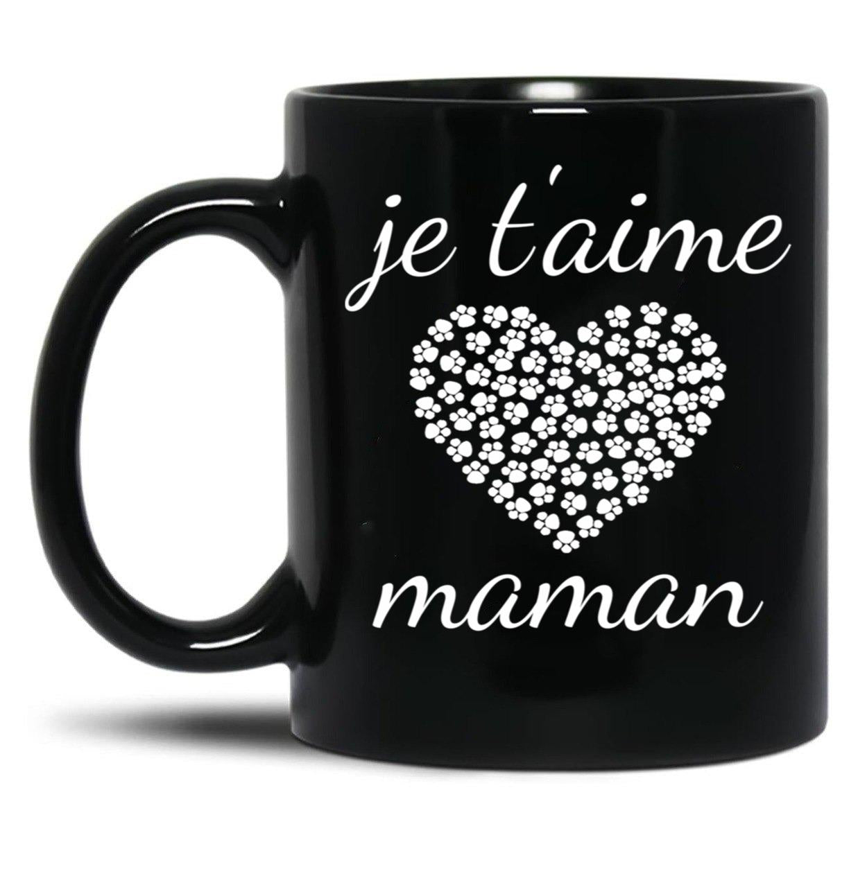 I Love You Mom (11) Black Coffee Mug