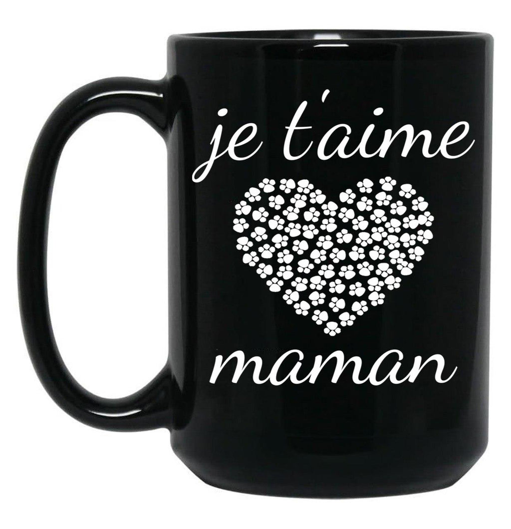I Love You Mom (11) Black Coffee Mug