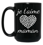 I Love You Mom (11) Black Coffee Mug