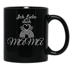 I Love You Mom (16) Black Coffee Mug - Black