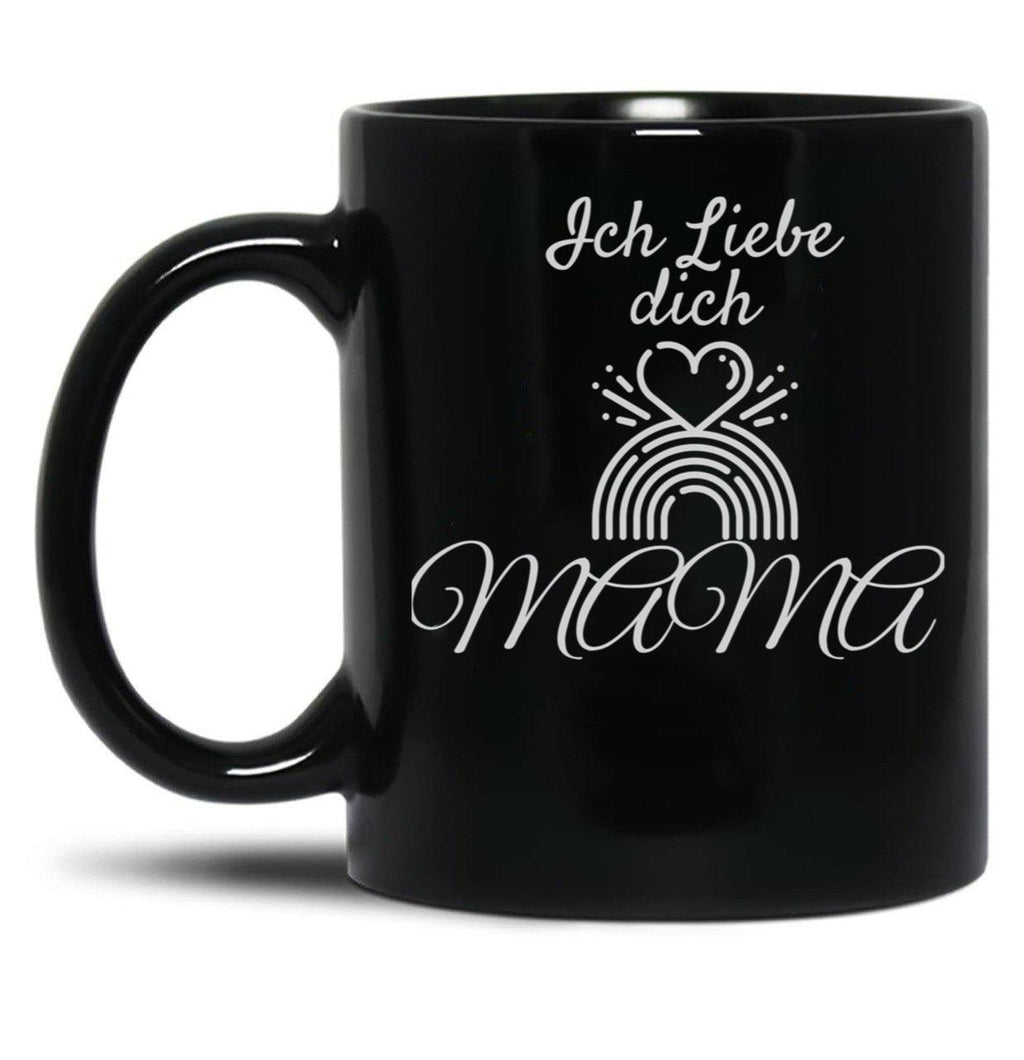 I Love You Mom (16) Black Coffee Mug