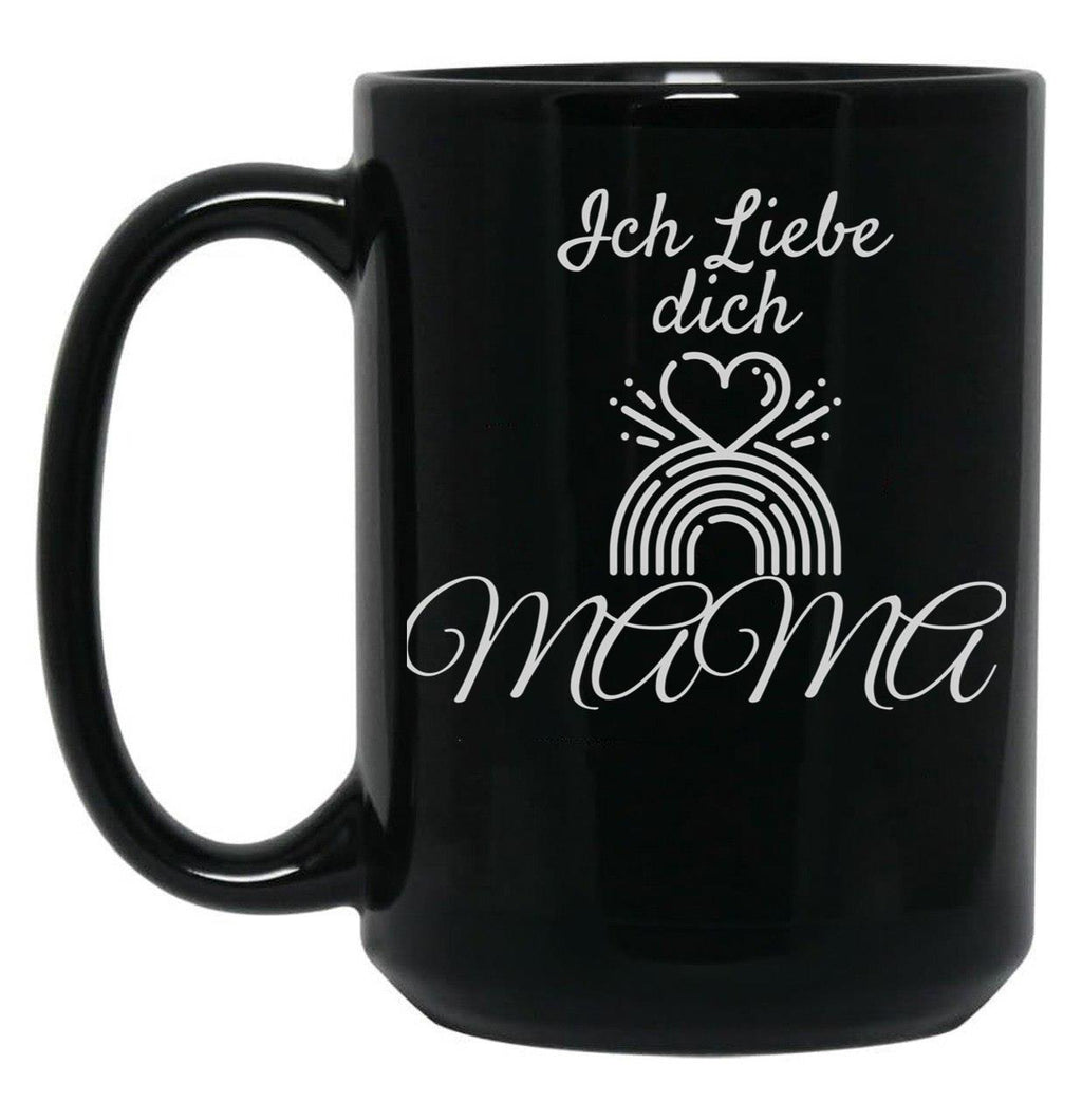 I Love You Mom (16) Black Coffee Mug