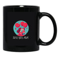 I Love You Mom (17) Black Coffee Mug - Black