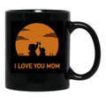 I Love You Mom (19) Black Coffee Mug - Black